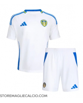 Leeds United Maglia Gara Casa Repliche 2024-25 Bambino Maniche Corte